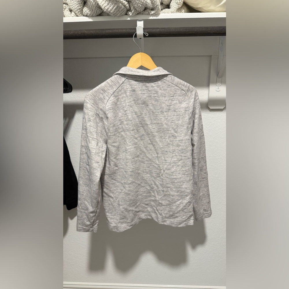 Gray banana republic quarter zip